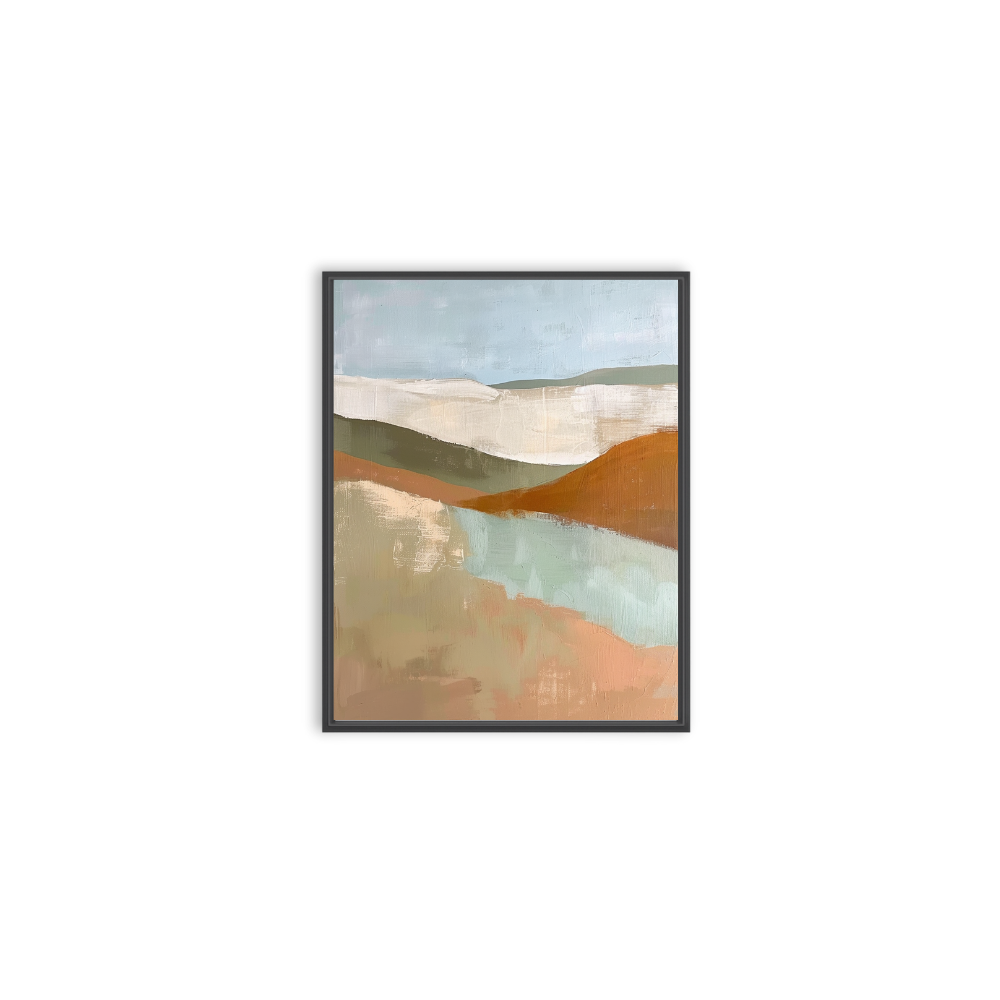 51”x63” Framed Modern Abstract #8